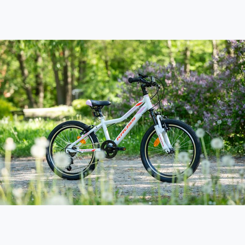 Vaikiškas dviratis KROSS Lea Mini 2.0 white/red/gloss 12