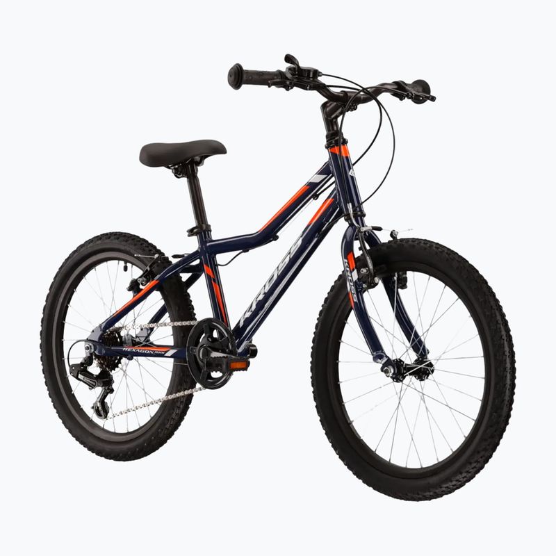 Vaikiškas dviratis KROSS Hexagon Mini 1.0 navy blue/white/gloss 2