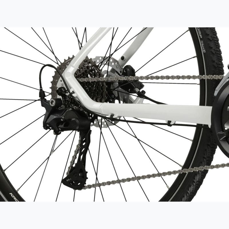 Moteriškas krosinis dviratis KROSS Evado 7.0 In white/turquoise/gloss 8