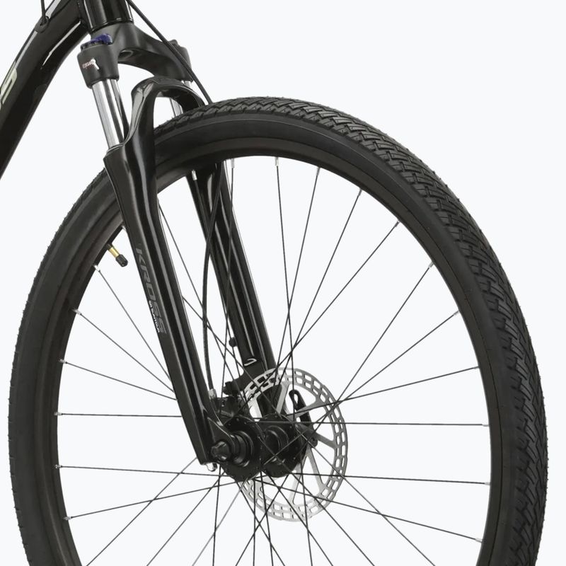 Kroso dviratis KROSS Evado 5.0 black/green/gloss 5