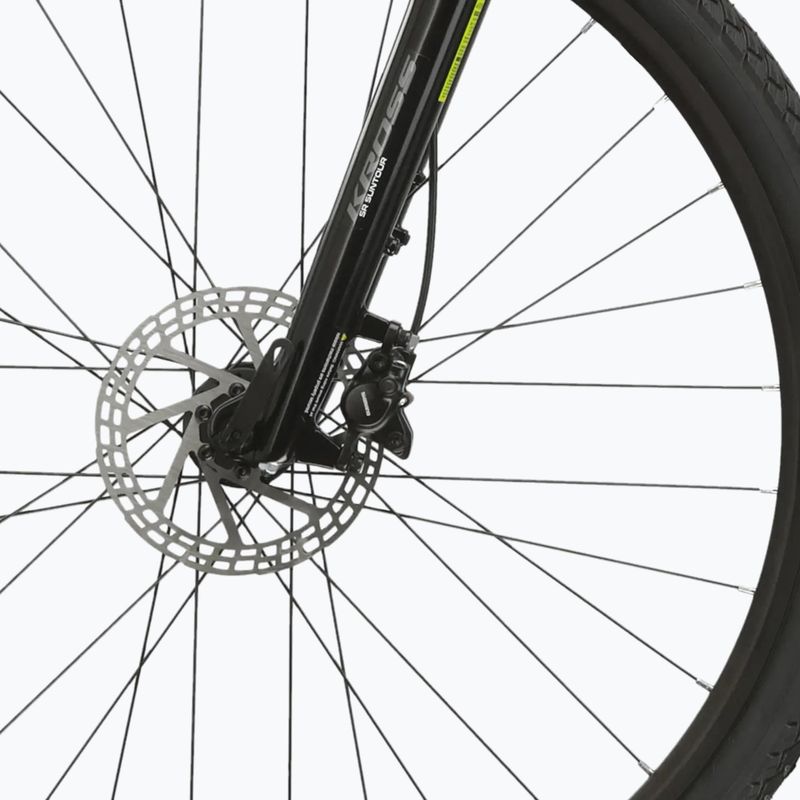 Kroso dviratis KROSS Evado 5.0 black/green/gloss 7