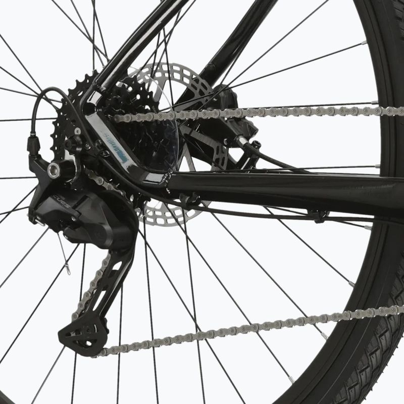 Moteriškas krosinis dviratis KROSS Evado 5.0 In black/turquoise/gloss 10