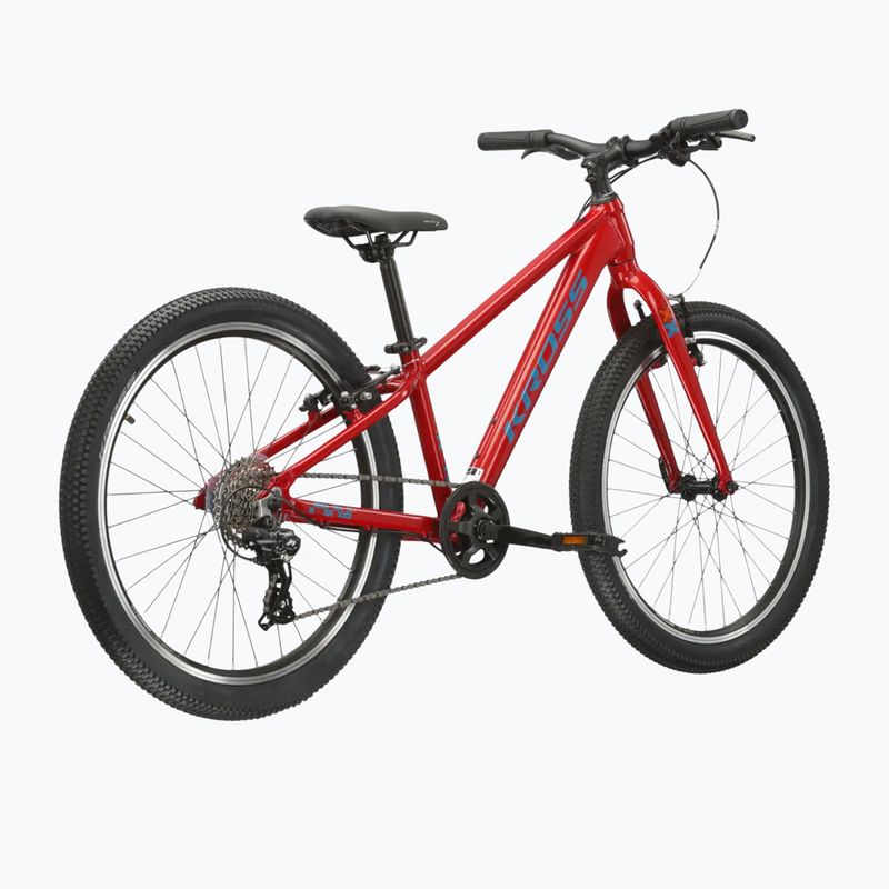 Vaikiškas dviratis KROSS Level Jr 1.0 red/teal/gloss 3