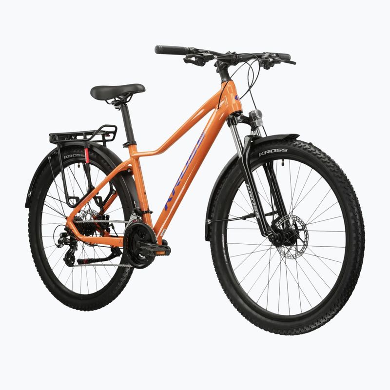 Moteriškas kalnų dviratis KROSS Lea 2.0 Eq W 27.5 orange/navy blue/gloss 2
