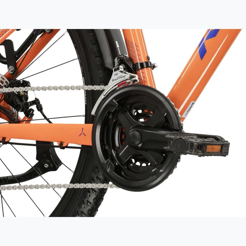 Moteriškas kalnų dviratis KROSS Lea 2.0 Eq W 27.5 orange/navy blue/gloss 9