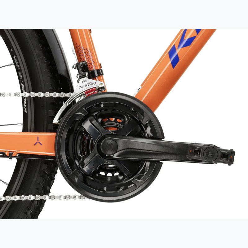 Moteriškas kalnų dviratis KROSS Lea 2.0 Eq W 27.5 orange/navy blue/gloss 10
