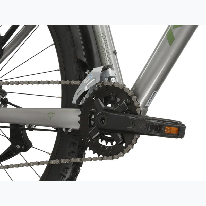 Kalnų dviratis KROSS Hexagon 4.0 EQ 29" silver/green/gloss 9