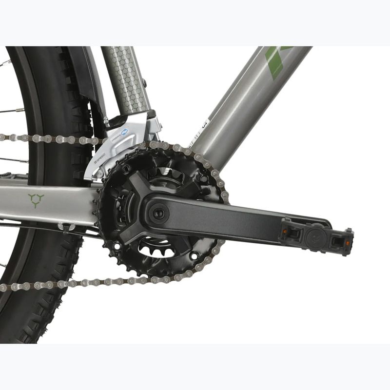 Kalnų dviratis KROSS Hexagon 4.0 EQ 29" silver/green/gloss 10