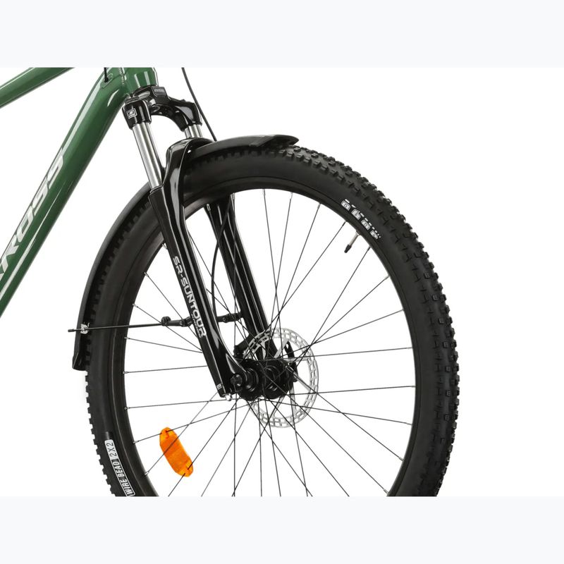 Kalnų dviratis KROSS Hexagon 4.0 EQ 27,5" green/silver/gloss 5