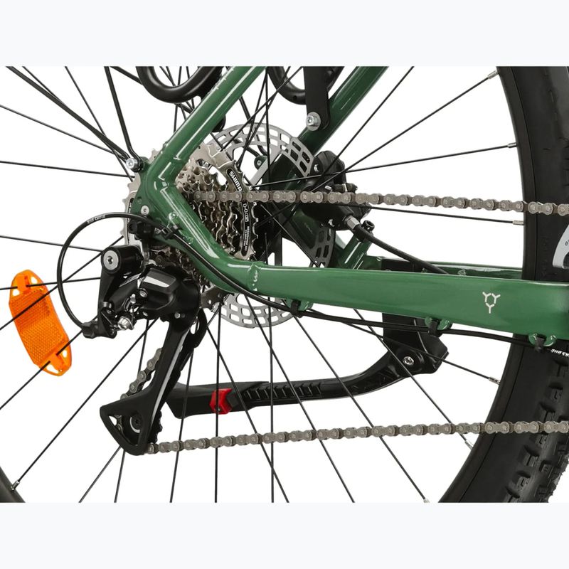 Kalnų dviratis KROSS Hexagon 4.0 EQ 27,5" green/silver/gloss 8