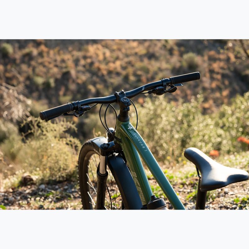 Kalnų dviratis KROSS Hexagon 4.0 EQ 27,5" green/silver/gloss 19