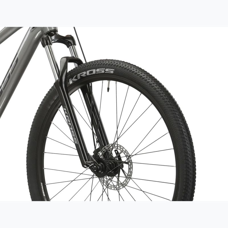 Kalnų dviratis KROSS Hexagon 3.0 27,5" 2024 grey/navy/gloss 5