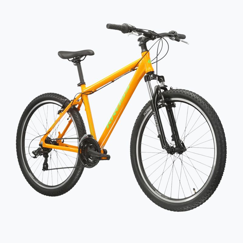 Kalnų dviratis KROSS Hexagon 1.0 26" orange/green/gloss 2
