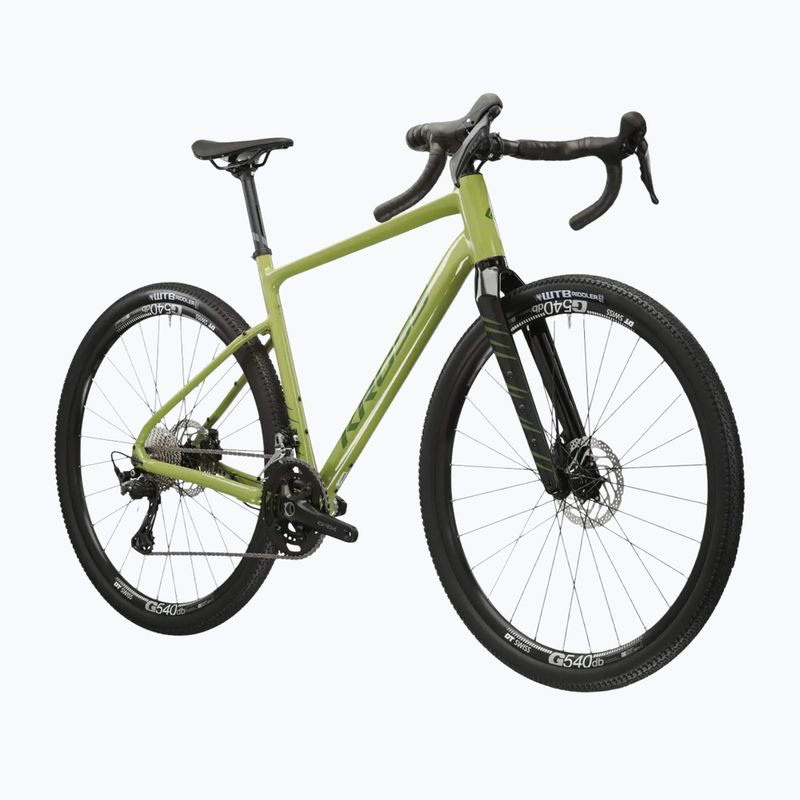 Gravel dviratis KROSS Esker 6.0 2024 khaki/green/gloss 2