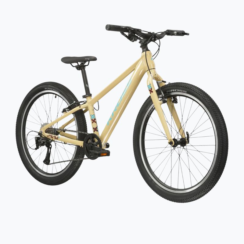 Vaikiškas dviratis KROSS Level Jr 1.0 beige/red/gloss 2
