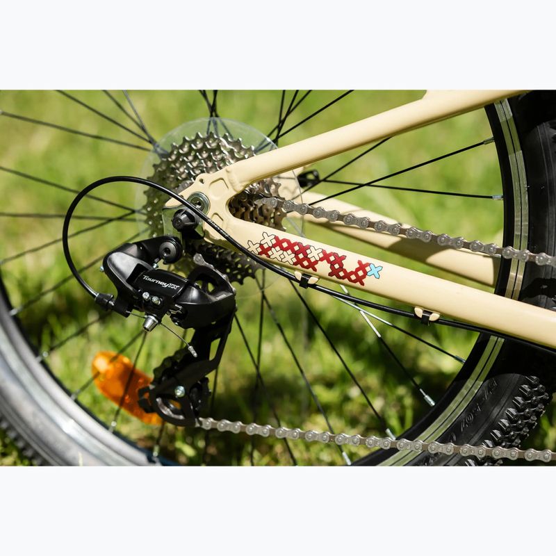 Vaikiškas dviratis KROSS Level Jr 1.0 beige/red/gloss 13