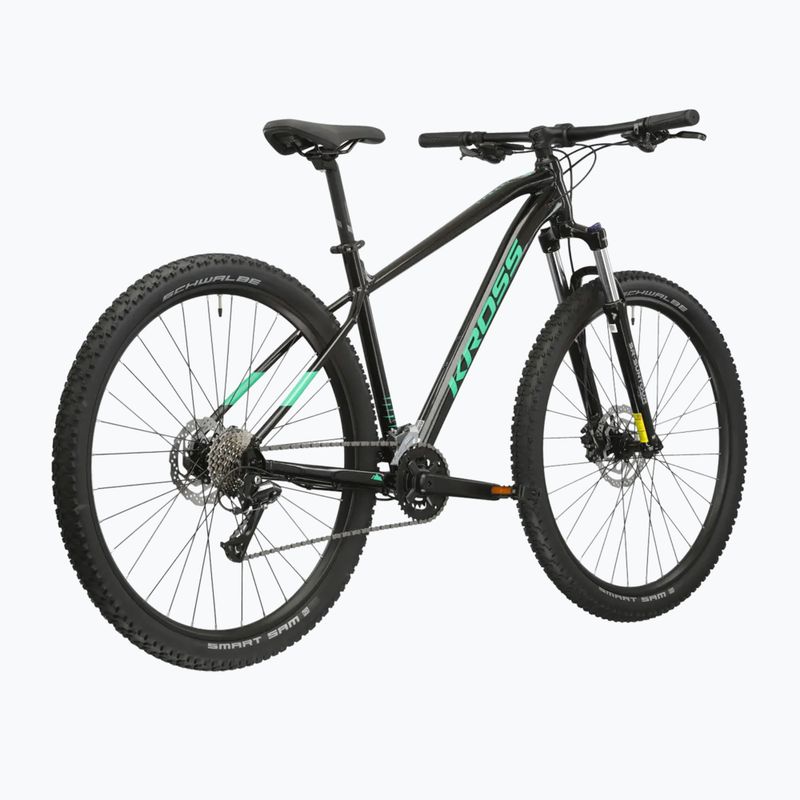 Kalnų dviratis KROSS Level 1.0 black/green/gloss 3