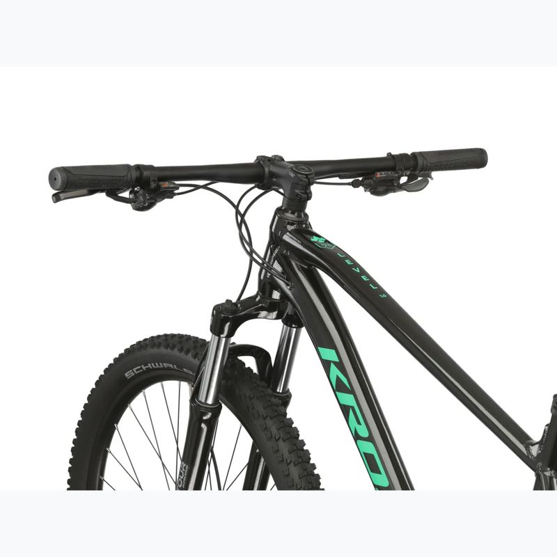 Kalnų dviratis KROSS Level 1.0 black/green/gloss 4