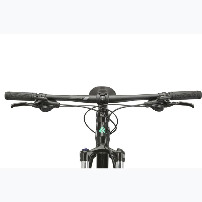 Kalnų dviratis KROSS Level 1.0 black/green/gloss 5