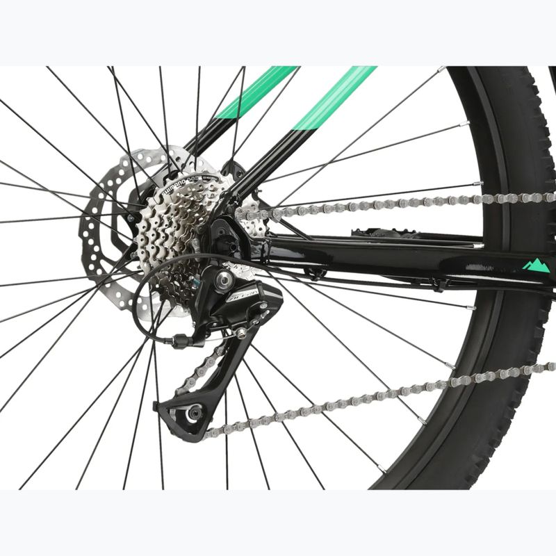 Kalnų dviratis KROSS Level 1.0 black/green/gloss 11