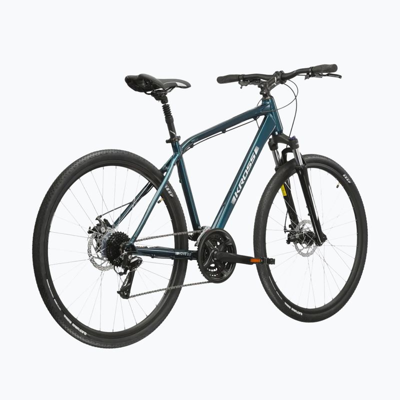 Vyriškas miesto dviratis KROSS Move 2.0 turquoise/silver/gloss 3