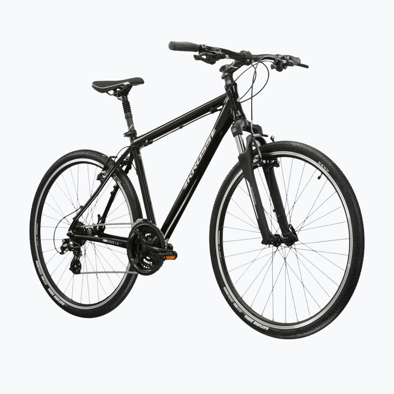 Vyriškas miesto dviratis KROSS Move 1.0 black/silver/gloss 2