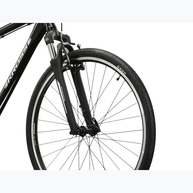Vyriškas miesto dviratis KROSS Move 1.0 black/silver/gloss 5
