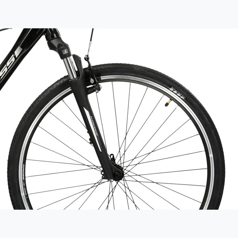 Vyriškas miesto dviratis KROSS Move 1.0 black/silver/gloss 6