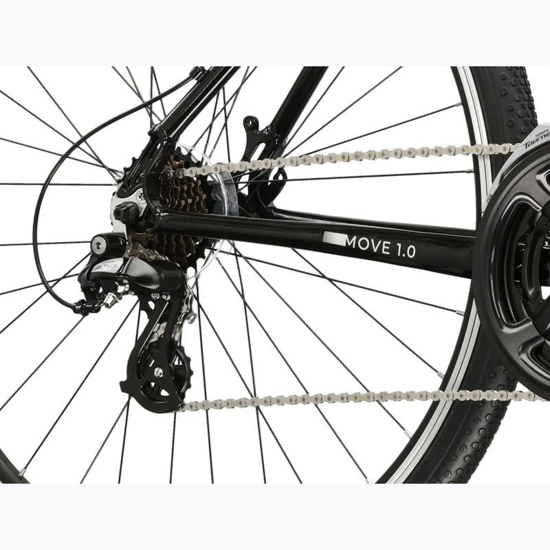 Vyriškas miesto dviratis KROSS Move 1.0 black/silver/gloss 7