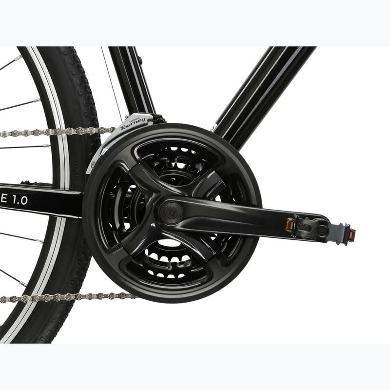 Vyriškas miesto dviratis KROSS Move 1.0 black/silver/gloss 9