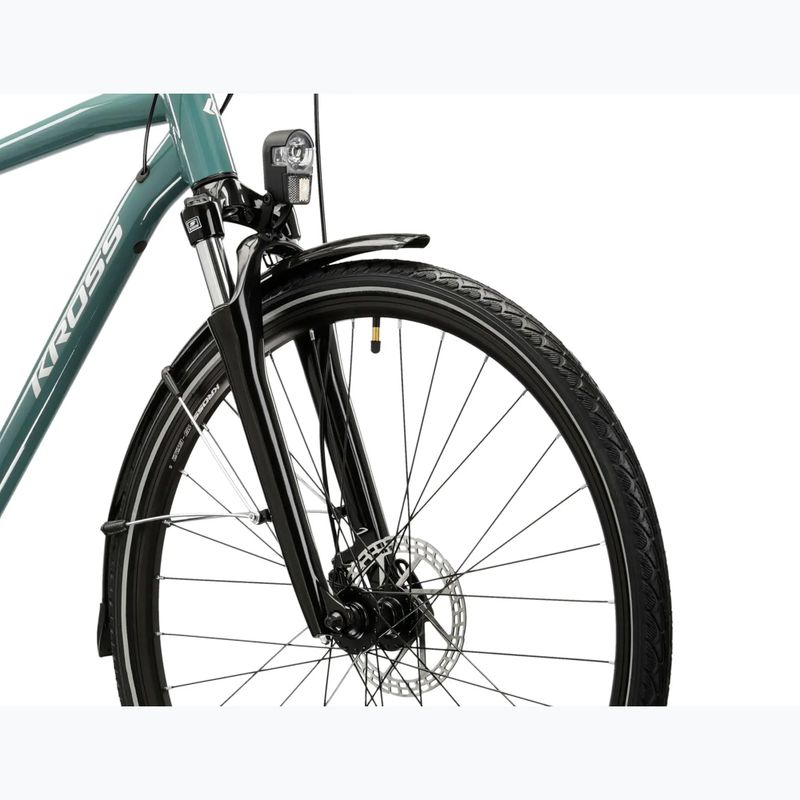 Vyriškas žygio dviratis KROSS Trans 3.0 green/silver/gloss 5