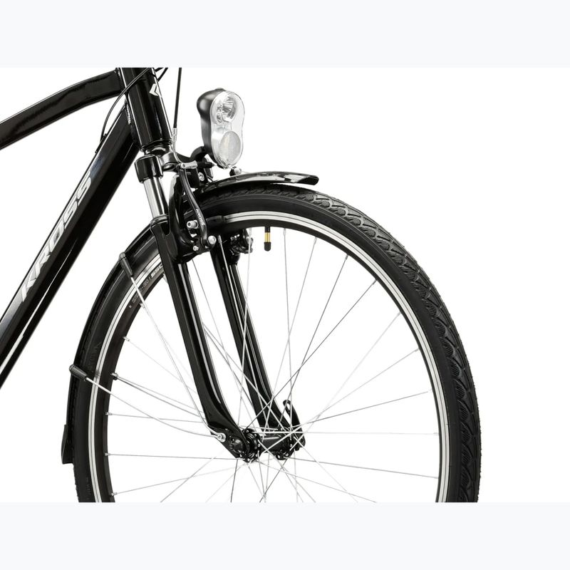 Vyriškas žygio dviratis KROSS Trans 1.0 black/silver/gloss 5
