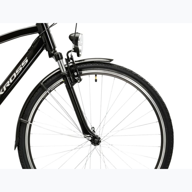 Vyriškas žygio dviratis KROSS Trans 1.0 black/silver/gloss 6