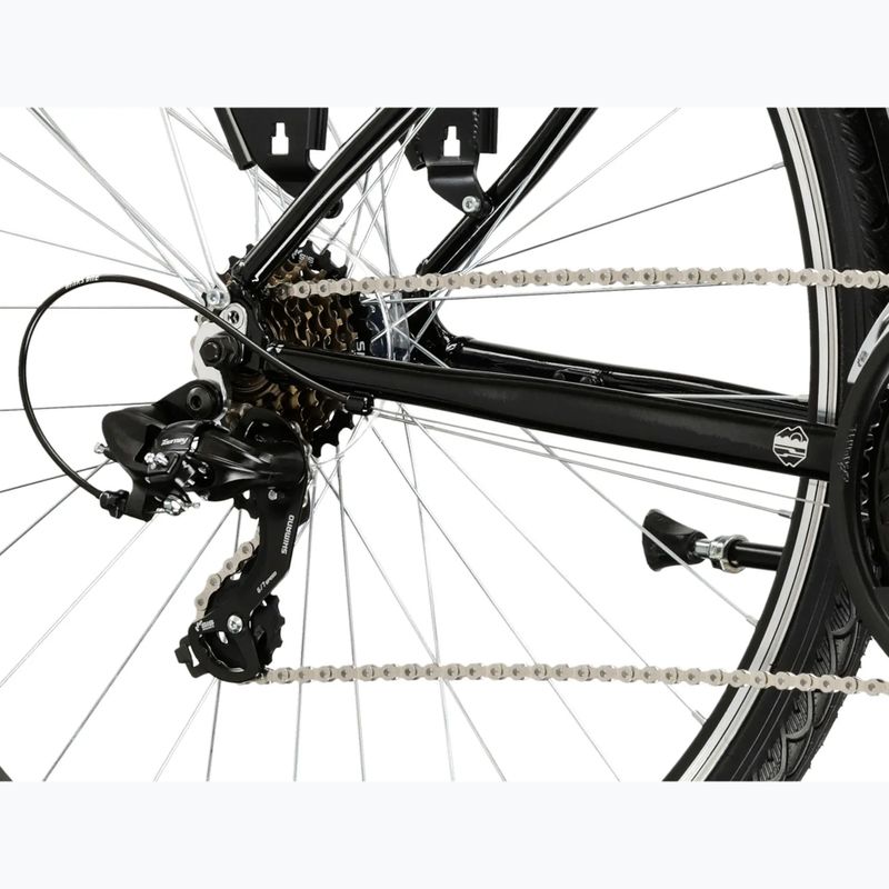 Vyriškas žygio dviratis KROSS Trans 1.0 black/silver/gloss 7