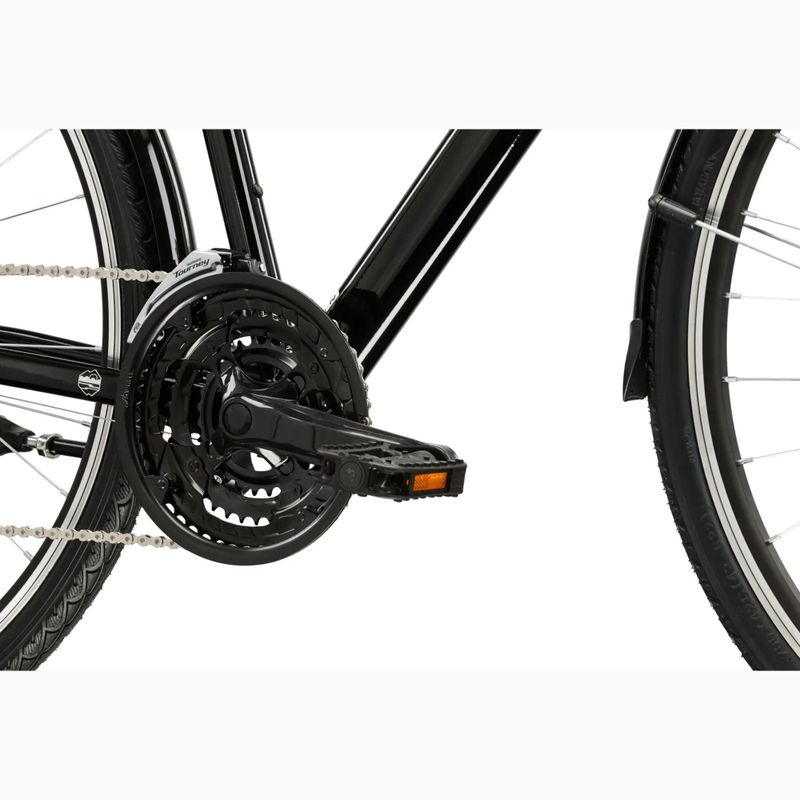 Vyriškas žygio dviratis KROSS Trans 1.0 black/silver/gloss 8