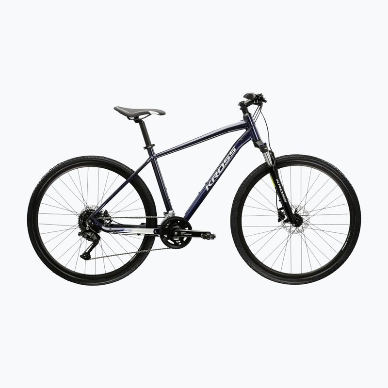 Kroso dviratis KROSS Evado 5.0 navy/silver/gloss