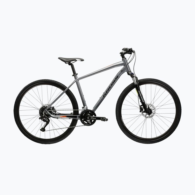 Kroso dviratis KROSS Evado 5.0 grey/black/gloss