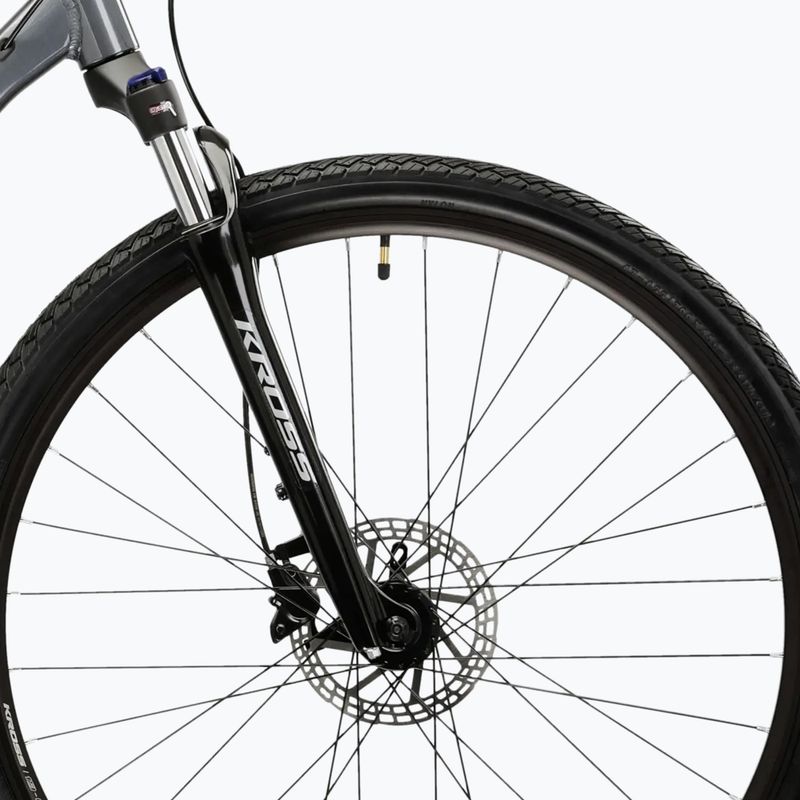 Kroso dviratis KROSS Evado 5.0 grey/black/gloss 6