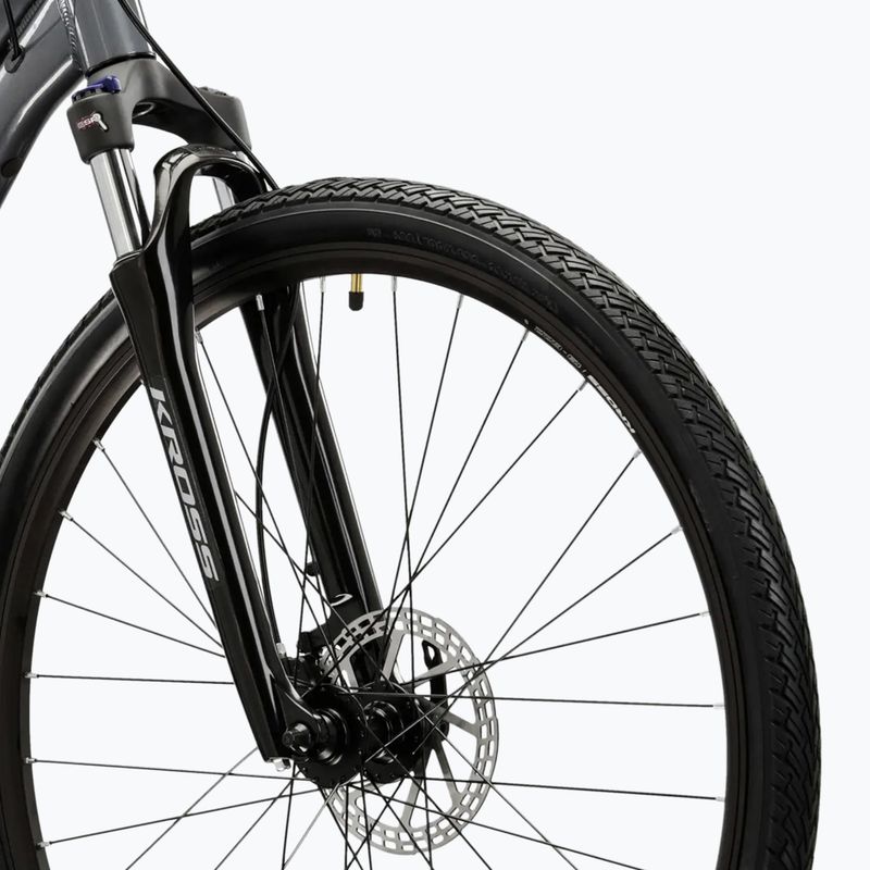 Moteriškas krosinis dviratis KROSS Evado 5.0 In grey/blue/gloss 5