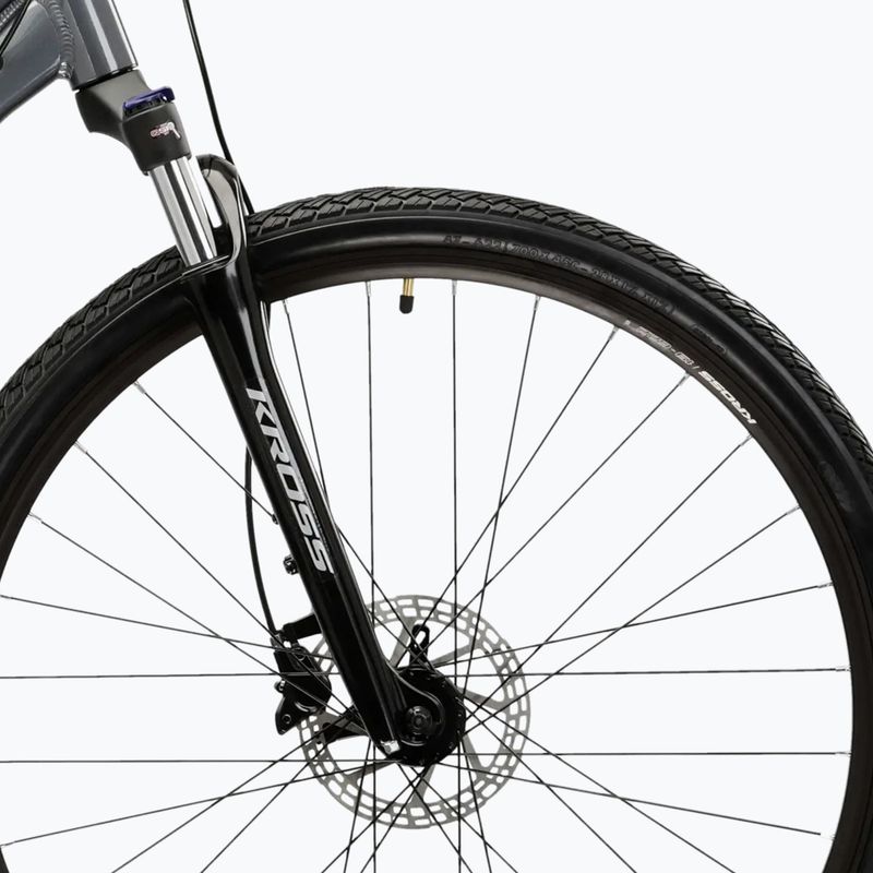 Moteriškas krosinis dviratis KROSS Evado 5.0 In grey/blue/gloss 6