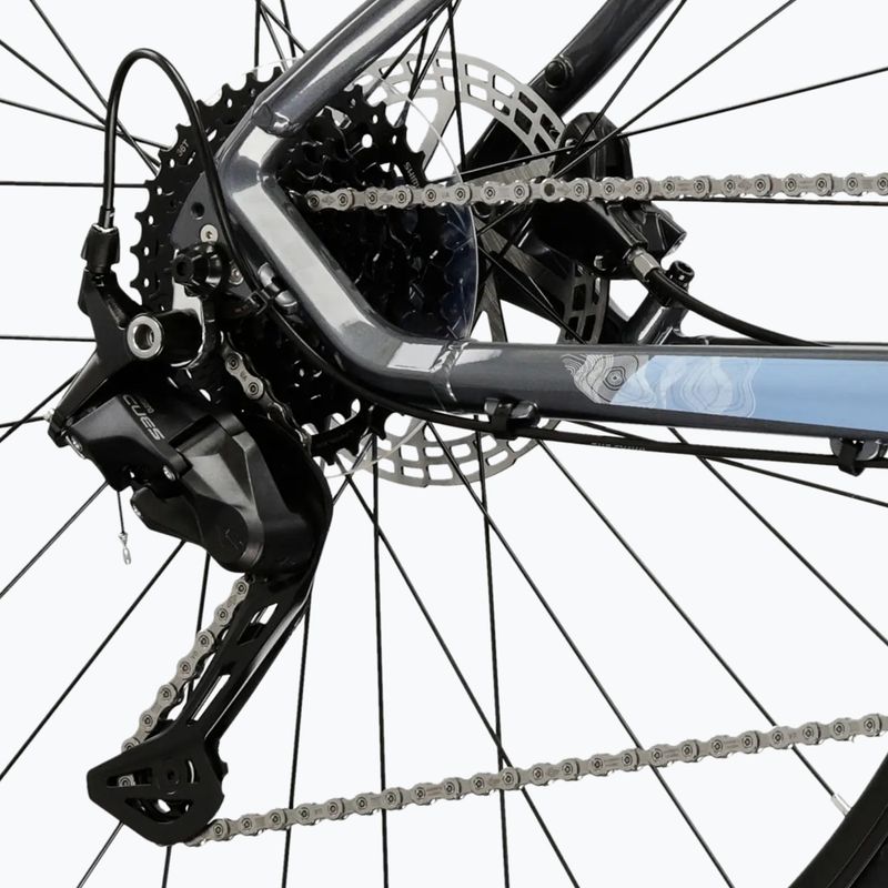 Moteriškas krosinis dviratis KROSS Evado 5.0 In grey/blue/gloss 8