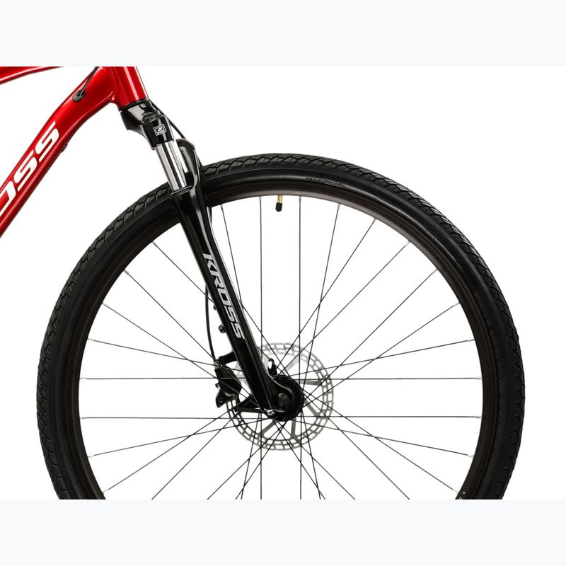 Kroso dviratis KROSS Evado 4.0 burgundy/white 6