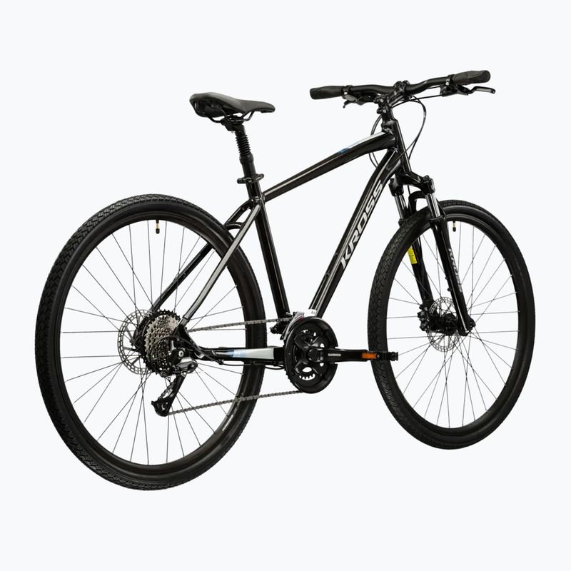 Kroso dviratis KROSS Evado 4.0 black/silver 3