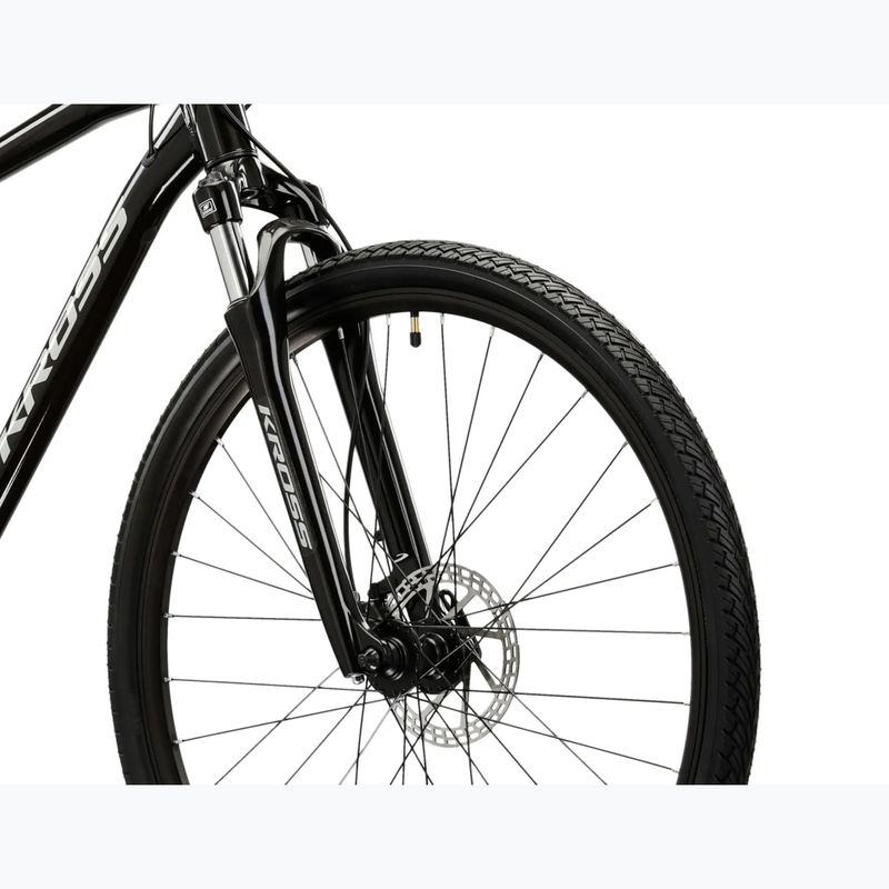 Kroso dviratis KROSS Evado 4.0 black/silver 5