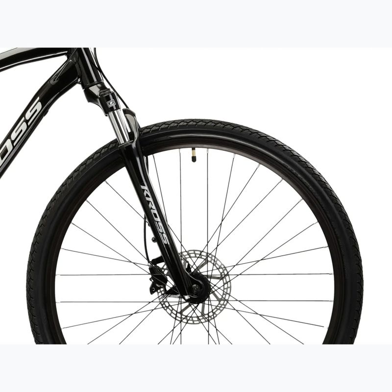 Kroso dviratis KROSS Evado 4.0 black/silver 6