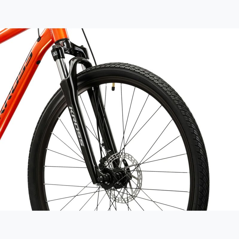 Kroso dviratis KROSS Evado 3.0 orange/black/gloss 5