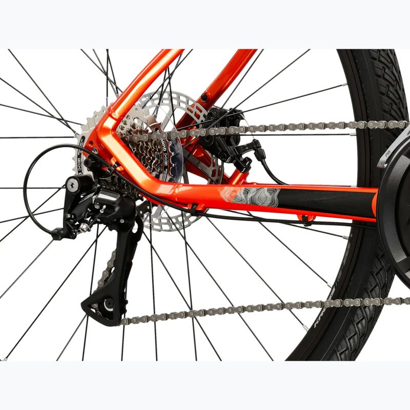 Kroso dviratis KROSS Evado 3.0 orange/black/gloss 8