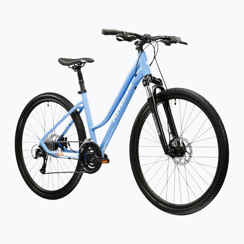Moteriškas krosinis dviratis KROSS Evado 3.0 In blue/white/gloss 2