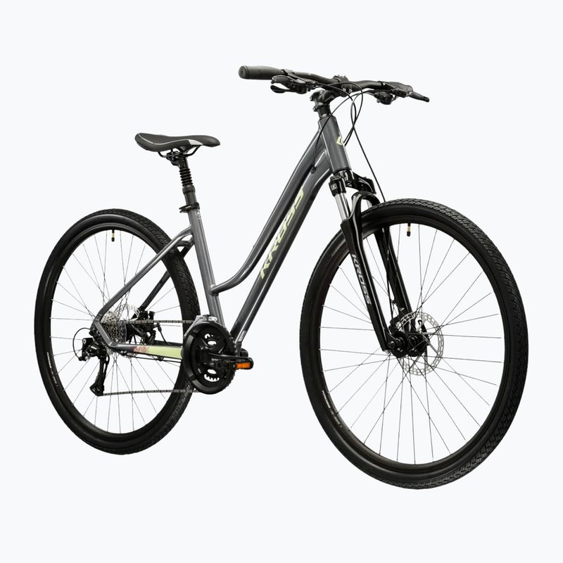 Moteriškas krosinis dviratis KROSS Evado 3.0 In gray/green 2