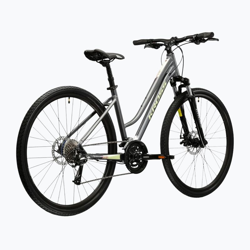 Moteriškas krosinis dviratis KROSS Evado 3.0 In gray/green 3